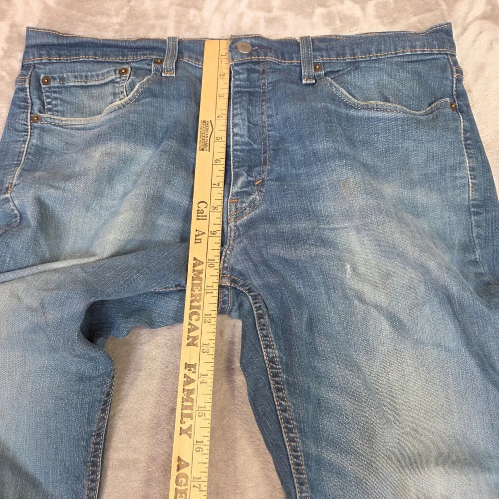 Levis 541 Athletic Taper Mens Jeans 36x30 Blue Denim PC9-18181-0017 Distressed